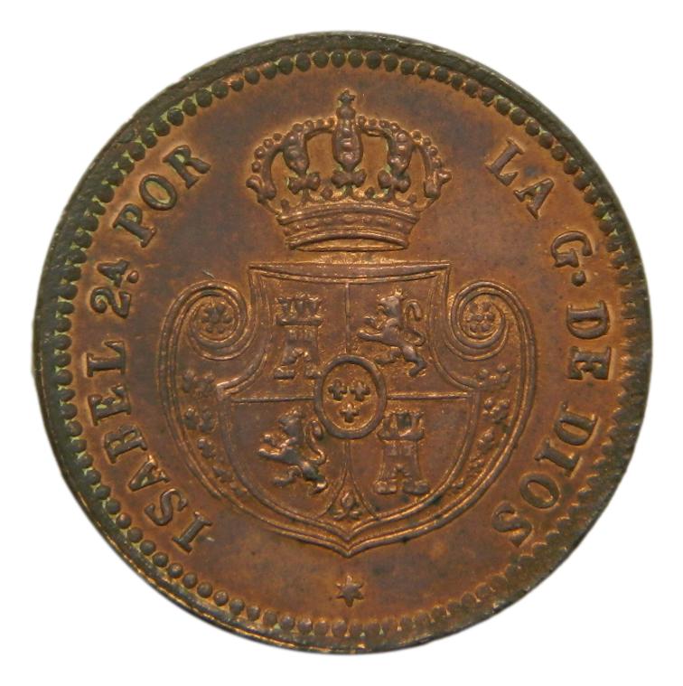 1850 - ISABEL II - DECIMA DE REAL - SEGOVIA