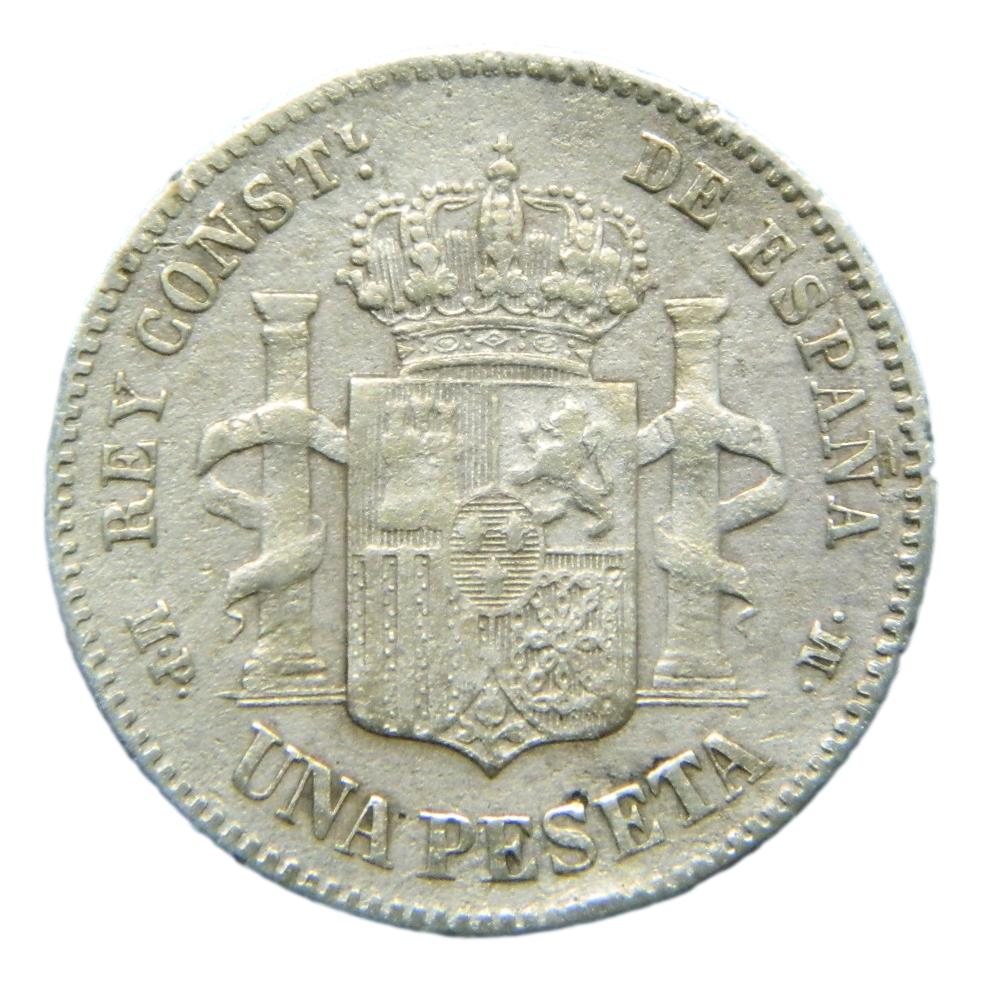 1889  - ALFONSO XIII - 1 PESETA - MPM