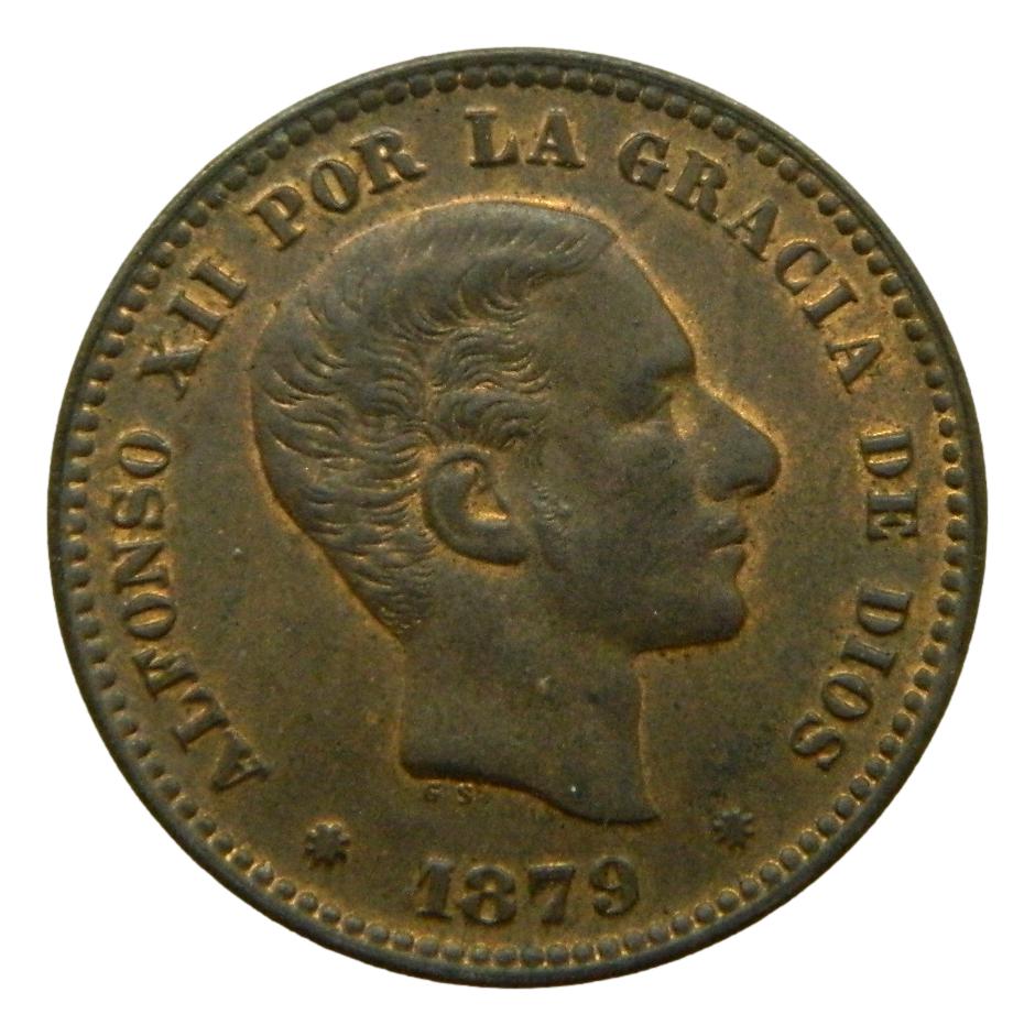 1879 OM - ALFONSO XII - 5 CENTIMOS - MADRID