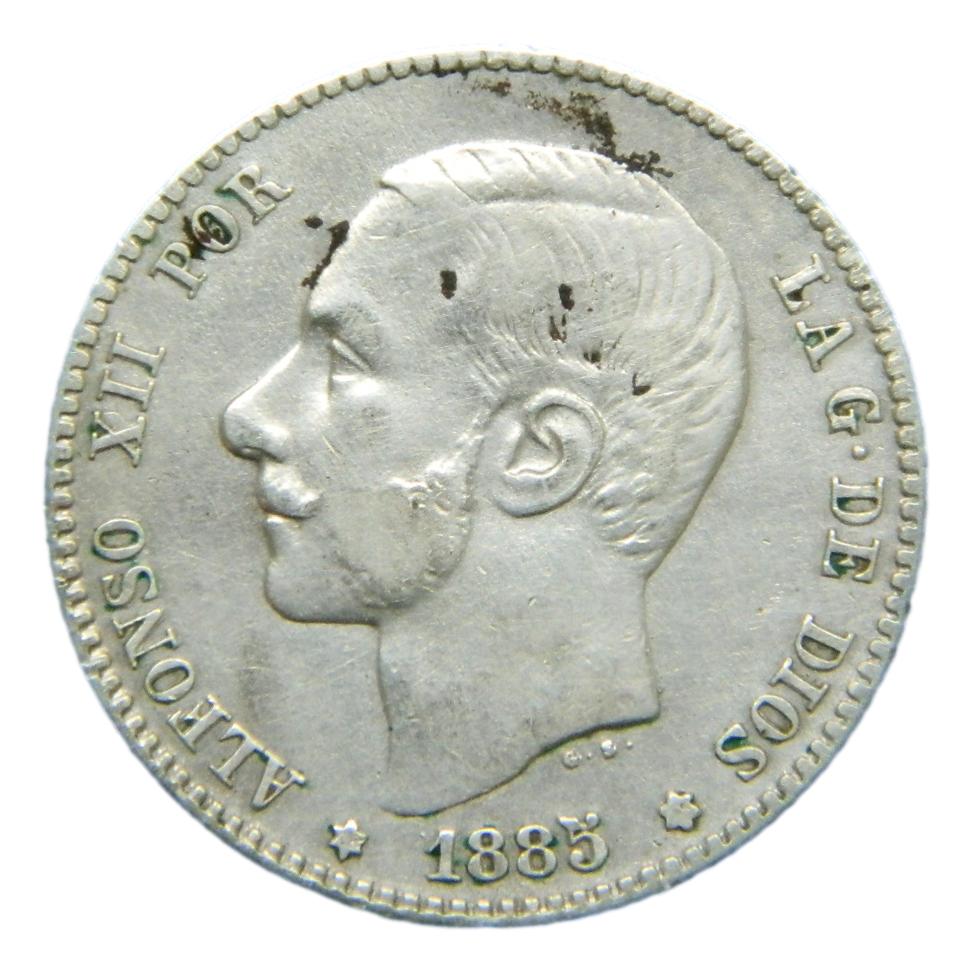 1885 - ALFONSO XII - 1 PESETA - MSM