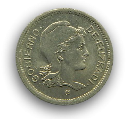 1937 - GOBIERNO DE EUZKADI - 1 PESETA