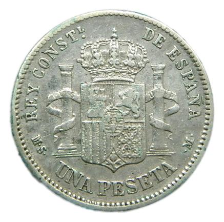 1882 *18-82 - ALFONSO XII - 1 PESETA - MSM