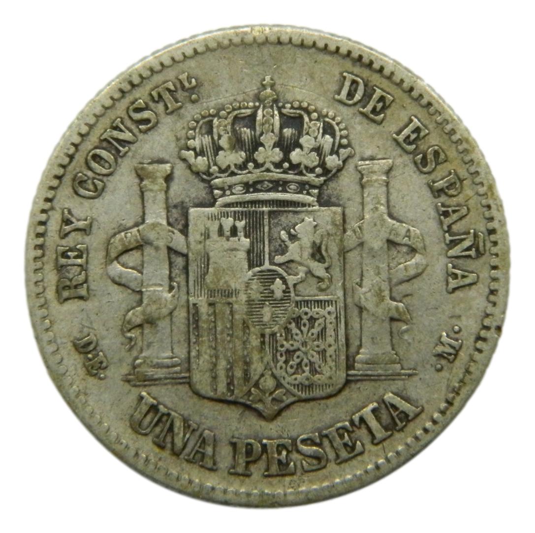 1876 - ALFONSO XII - 1 PESETA - DEM