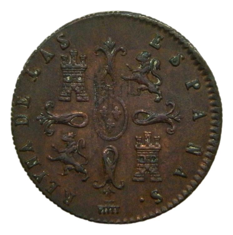 1842 - ISABEL II - 2 MARAVEDÍS - SEGOVIA