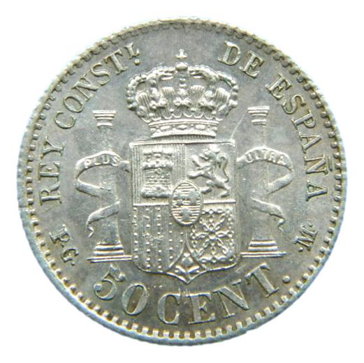 1892 *9-2 - ALFONSO XIII - 50 CENTIMOS - PGM