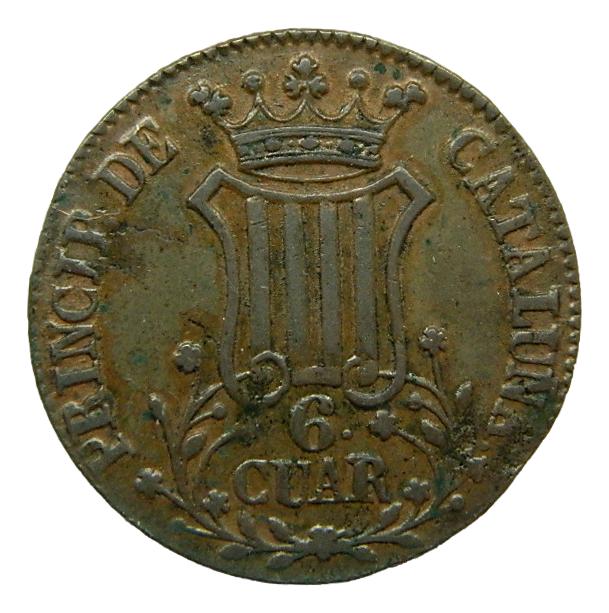 1841 - ISABEL II - 6 CUARTOS - CATALUNYA