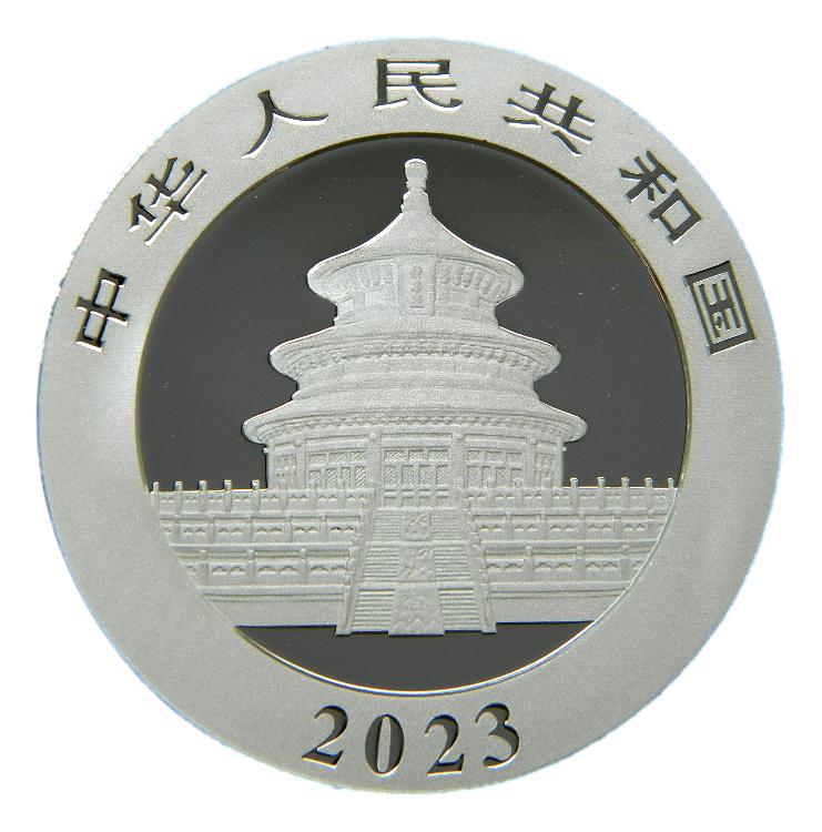 2023 - CHINA - 10 YUAN - ONZA PLATA - PANDA
