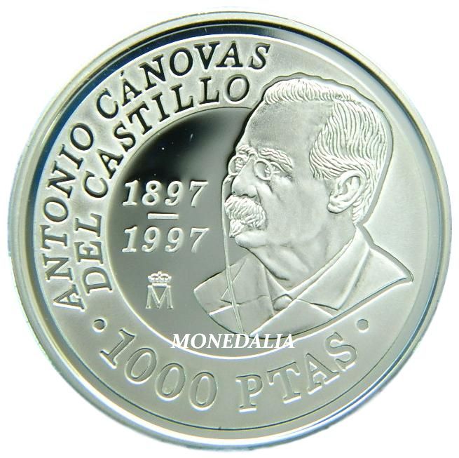 1997 - ESPAÑA - 1000 PESETAS - CANOVAS DEL CASTILLO - PLATA