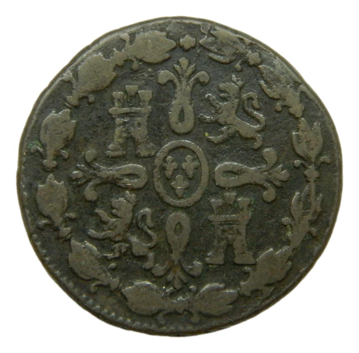 1808 - CARLOS IV  - 8 MARAVEDIS - SEGOVIA