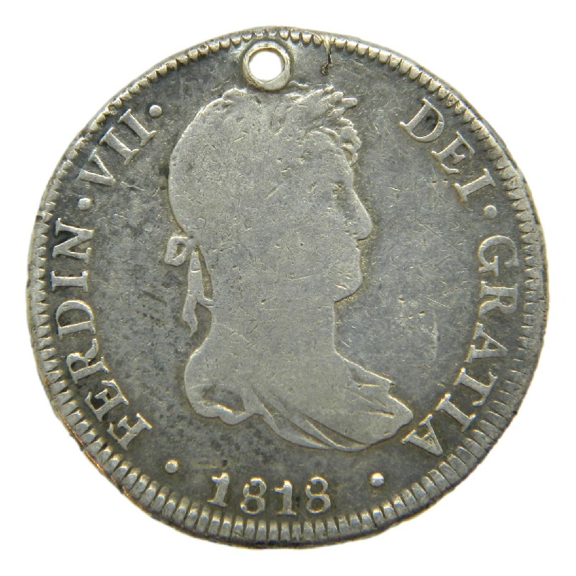 1818 JP - FERNANDO VII - 4 REALES - LIMA