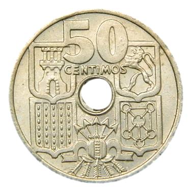 1949 *51 - ESPAÑA - 50 CENTIMOS - SC