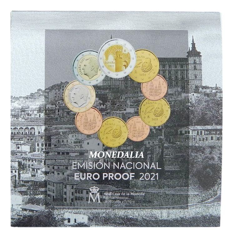 2021 - ESPAÑA - EUROS PROOF - ESTUCHE - TOLEDO