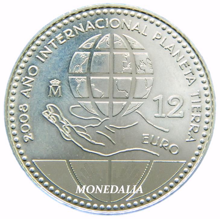 2008 -ESPAÑA - 12 EURO - AÑO PLANETA TIERRA