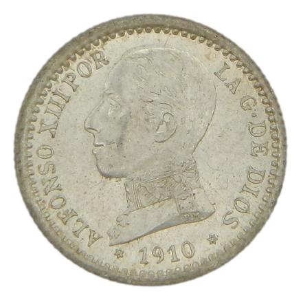 1910 *1-0 - ALFONSO XIII - 50 CENTIMOS  - PCV