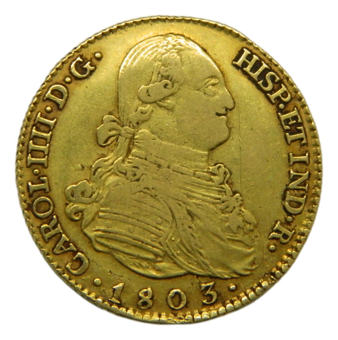 1803 FA - CARLOS IV - 4 ESCUDOS - MADRID - ORO