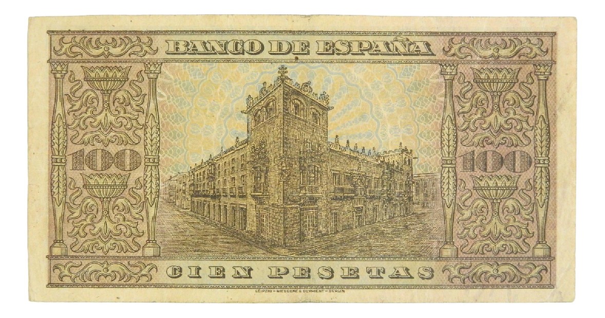 1938 - ESPAÑA - BILLETE - 100 PESETAS - BURGOS - MBC