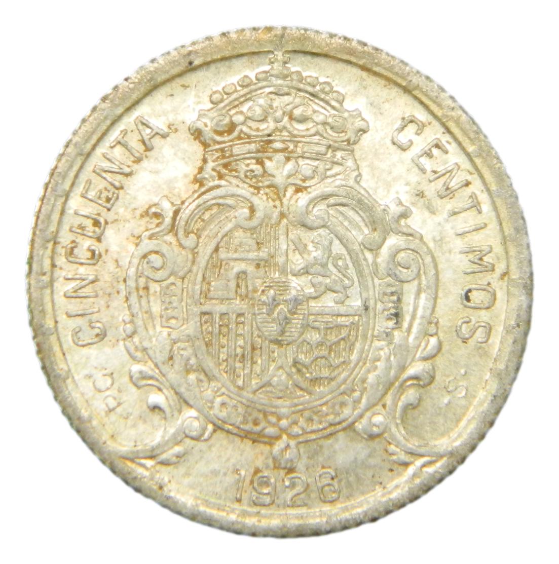 1928 - ALFONSO XIII - 50 CENTIMOS - PCS - EBC