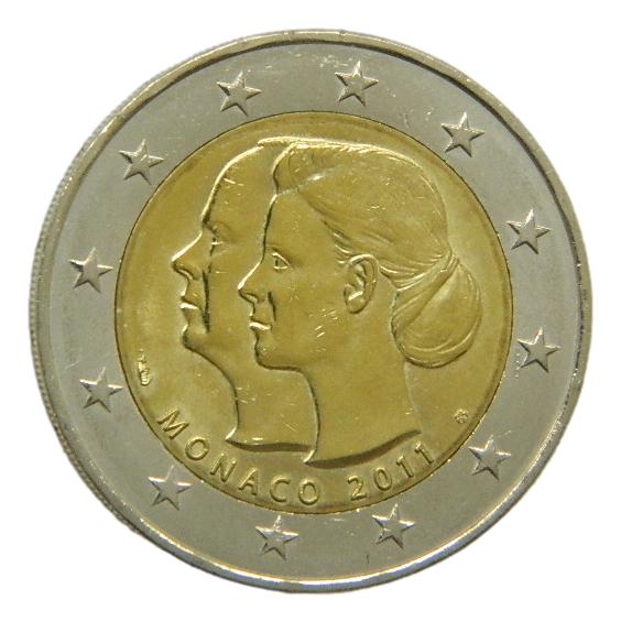 2011 - MONACO - 2 EURO - BODA - BU - SUELTA