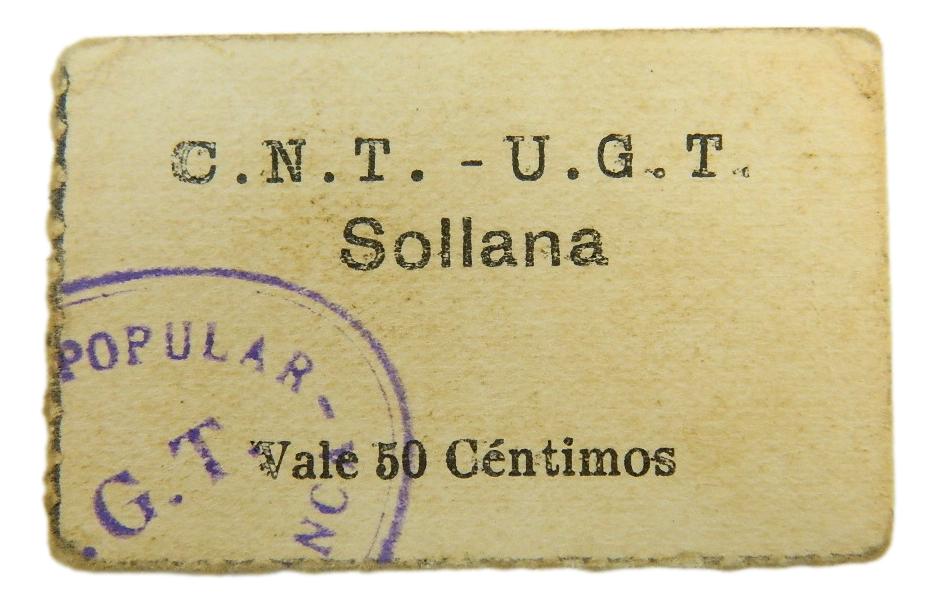 SOLLANA - BILLETE - 50 CENTIMOS - AGB 1380 - EBC+