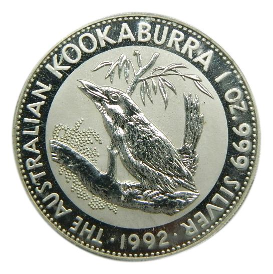 1992 - AUSTRALIA - KOOKABURRA - 1 ONZA PLATA 