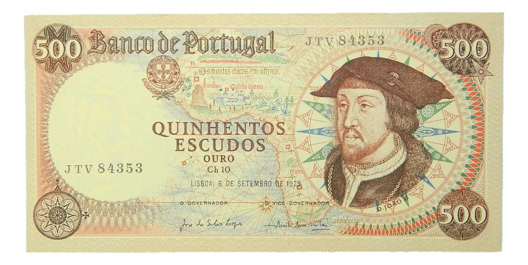 1979 - PORTUGAL - BILLETE - 500 ESCUDOS - JOAO III - PICK 170 b -SC-