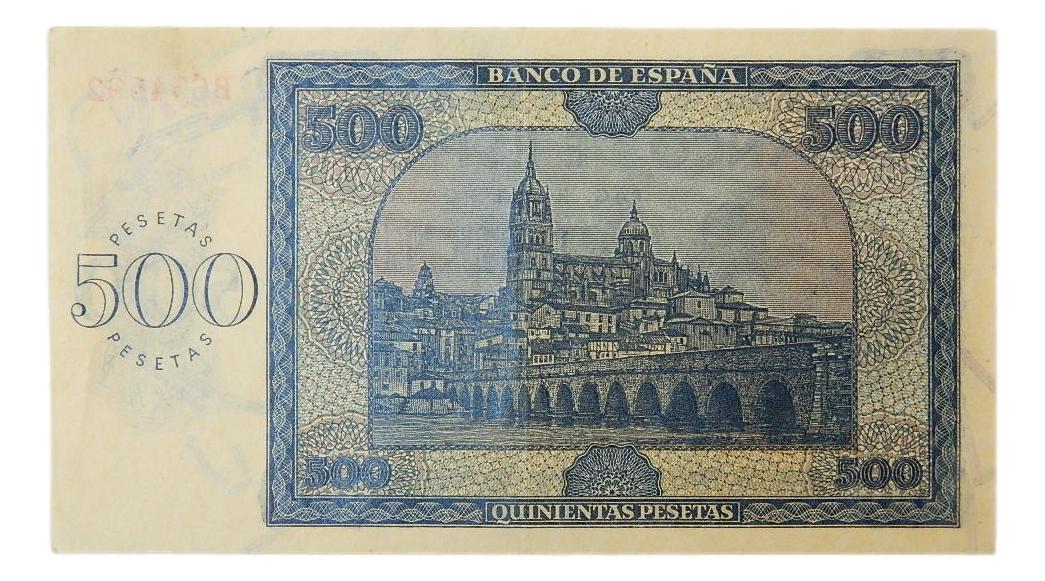 1936 - ESPAÑA - BILLETE - 500 PESETAS - BURGOS - MBC+