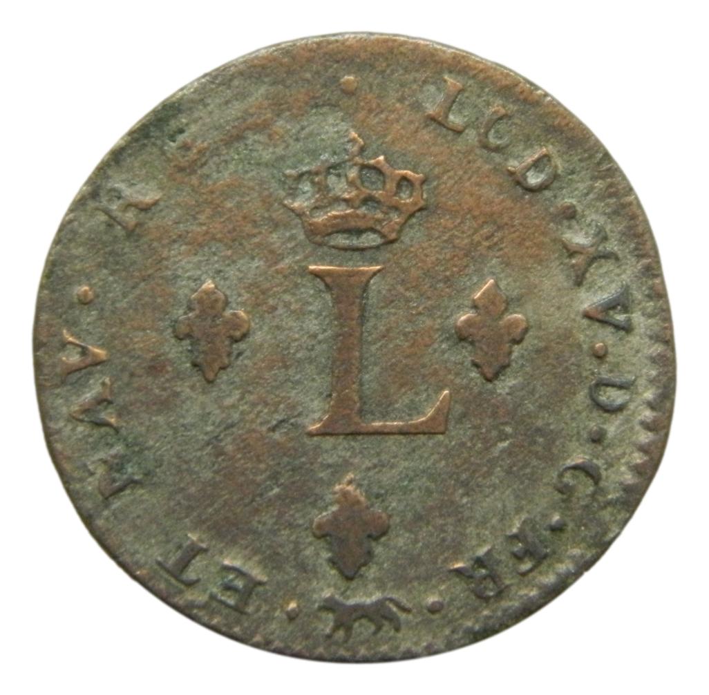 1739 A - FRANCIA - DOUBLE SOL - LOUIS XV - BILLON - BC - S9/431