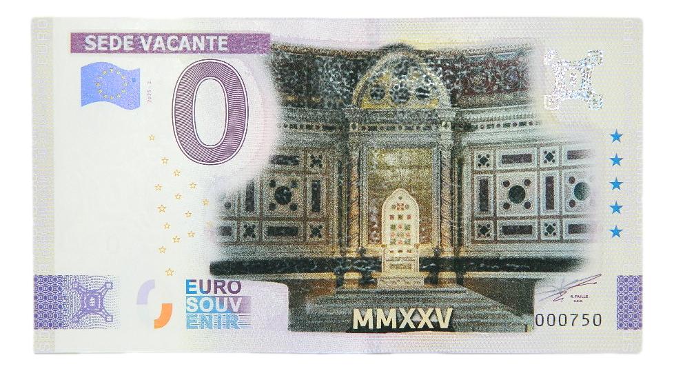 BILLETE 0 EURO - SEDE VACANTE - COLOR
