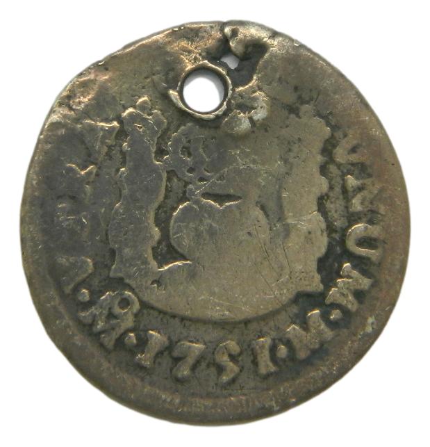 1751 - FERNANDO VI - 1/2 REAL - MEXICO