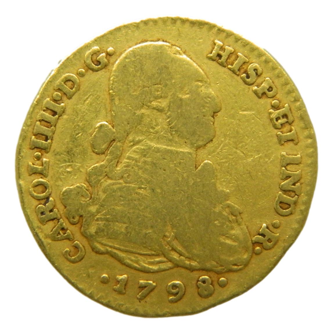 1798 JJ - CARLOS IV - 2 ESCUDOS - NUEVO REINO - MBC