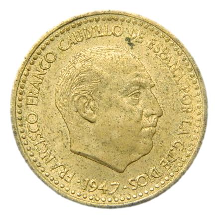 1947 *53 - FRANCO - 1 PESETA - SC