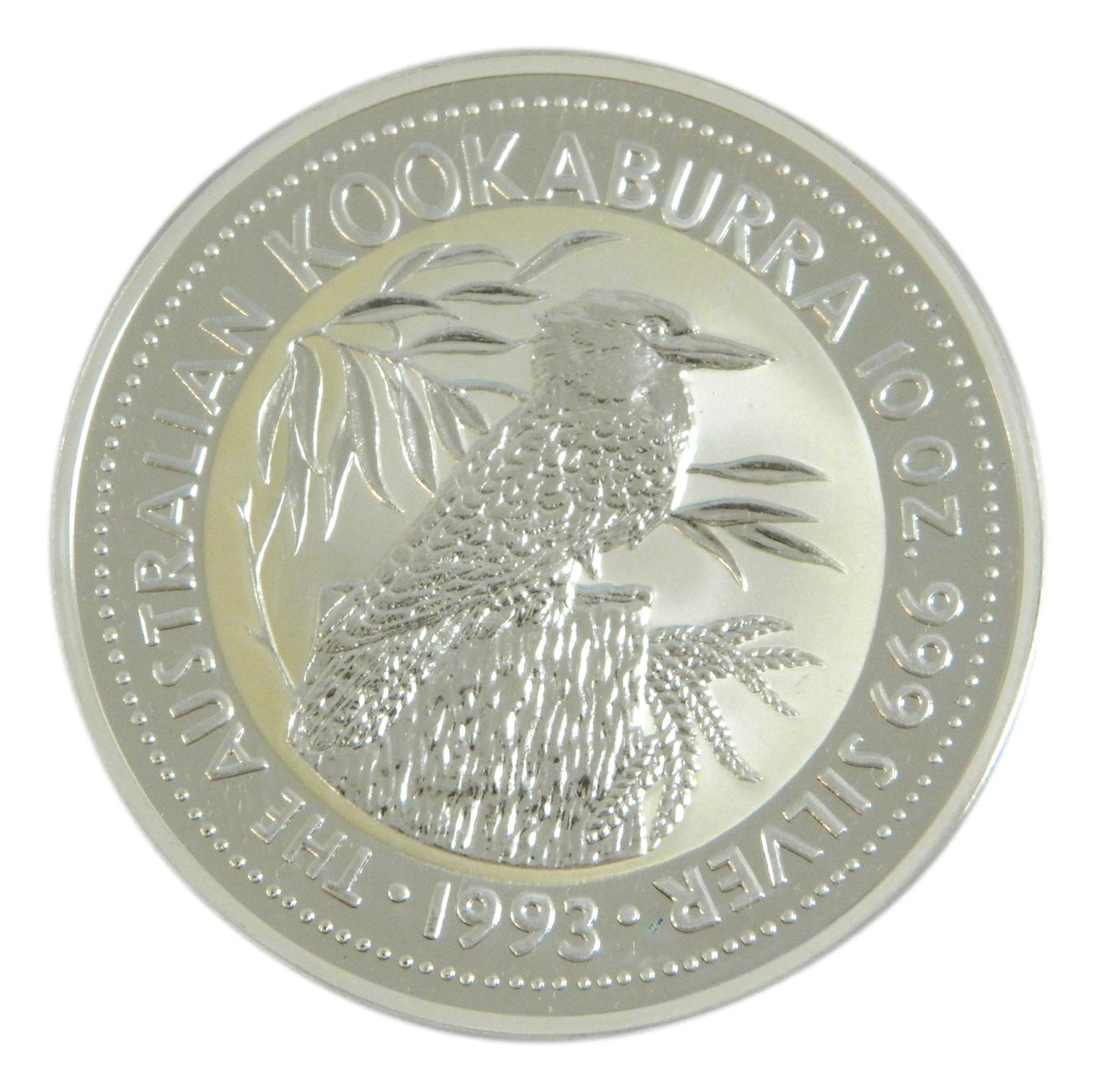 1993 - AUSTRALIA - 10 ONZAS PLATA - KOOKABURRA