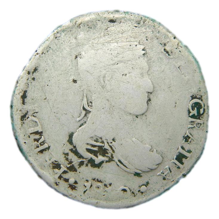 1819 CG - FERNANDO VII - 8 REALES - DURANGO - PLATA