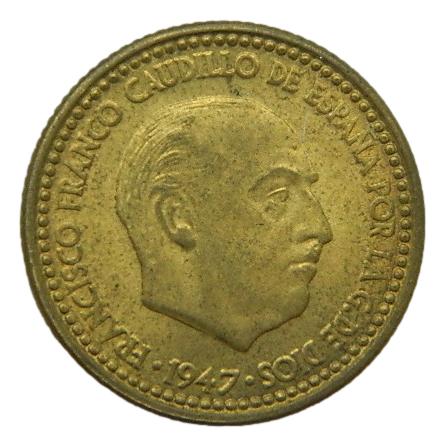 1947 *48 - FRANCO - 1 PESETA - SC