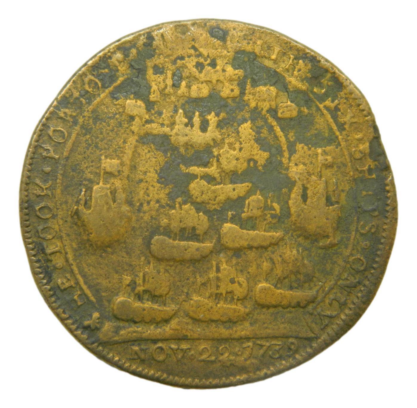 1739 - GRAN BRETAÑA - MEDALLA - VIRREINATO DE NUEVO REINO DE GRANADA