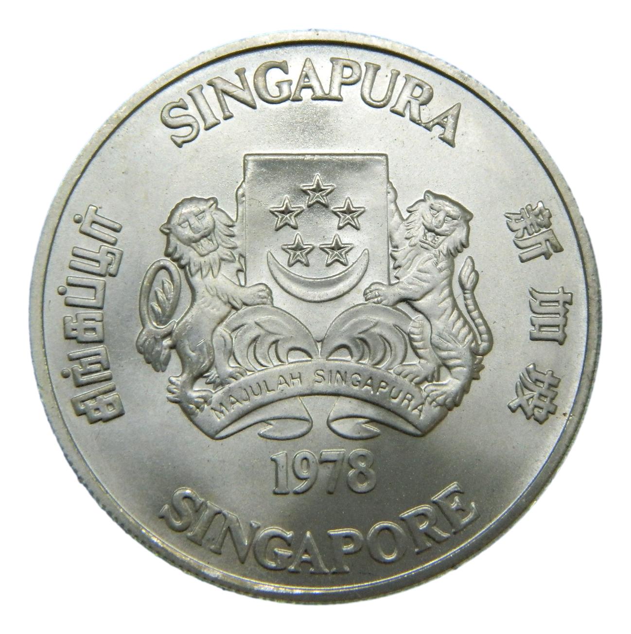 1978 - SINGAPUR - 10 DOLARES - SATELITE COMUNICACION 