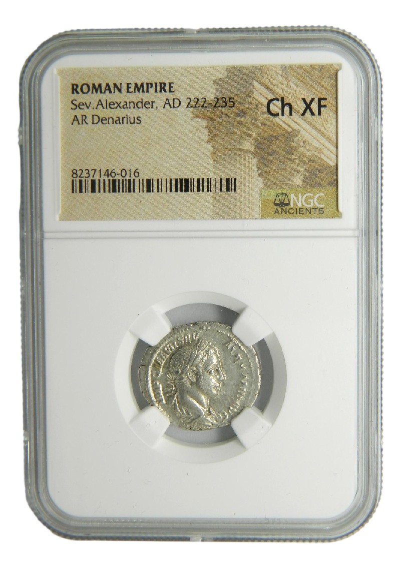 DENARIO - ALEJANDRO SEVERO - 222-235 dC - NGC - Ch XF