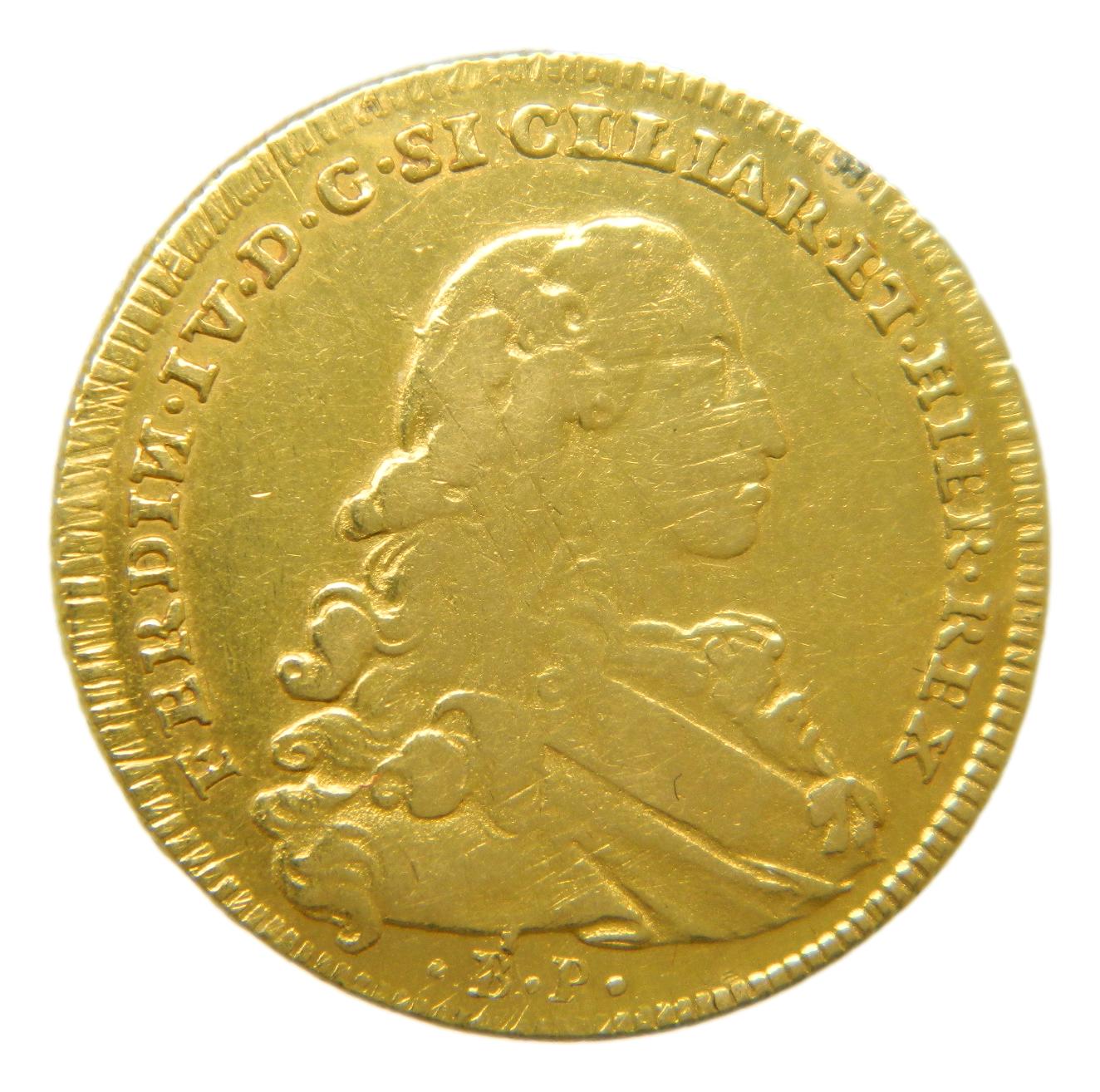 1775 - ITALIA - FERNANDO IV DE SICILIA - 6 DUCATI - NAPOLES - ORO