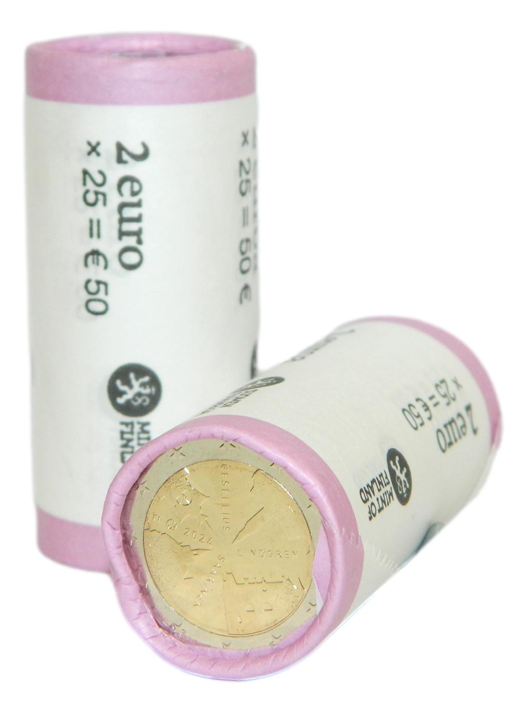 2024 - FINLANDIA - 2 EURO - ARQUITECTURA - CARTUCHO - ROLLO