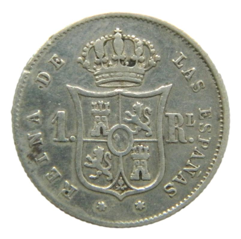 1852 - ISABEL II - 1 REAL - MADRID - MBC