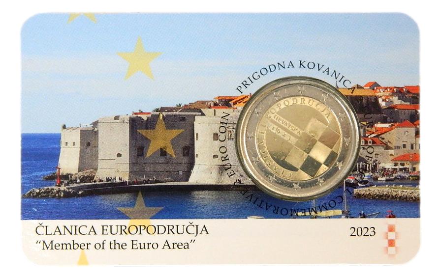 2023 - CROACIA - 2 EURO - INTRODUCCION EURO - COINCARD