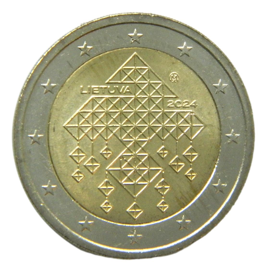 2024 - LITUANIA - 2 EURO - JARDINES DE PAJA