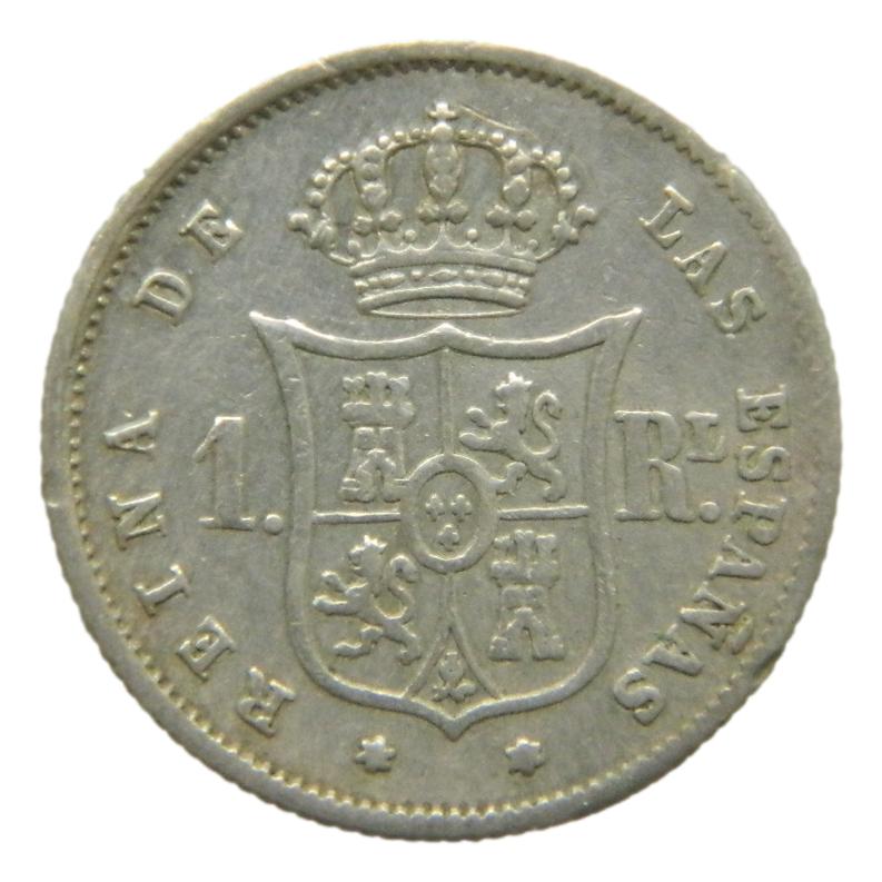 1859 - ISABEL II - 1 REAL - MADRID - MBC