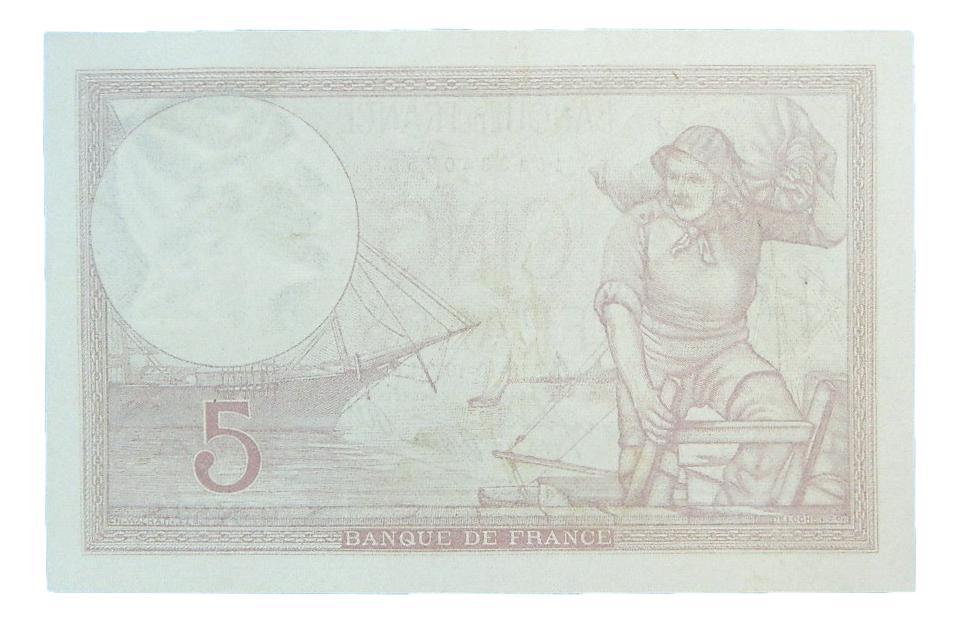 1939 - FRANCIA - BILLETE - 5 FRANCS - PICK 83 - EBC+