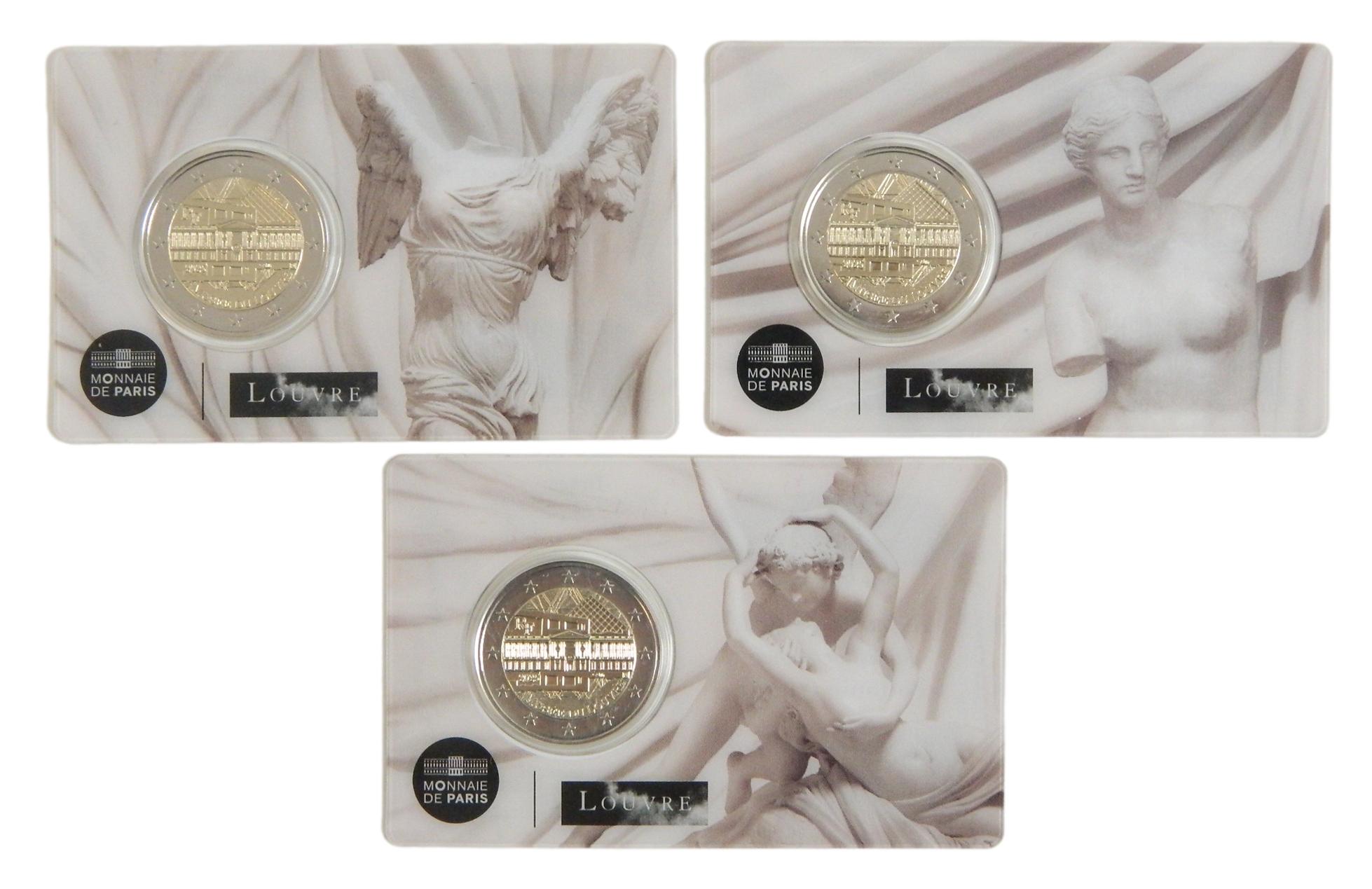 2025 - FRANCIA - 2 EURO - MUSEO DEL LOUVRE - 1 COINCARD