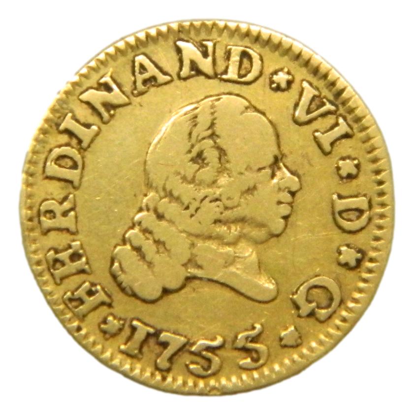 1755 PJ - FERNANDO VI - 1/2 ESCUDO - SEVILLA