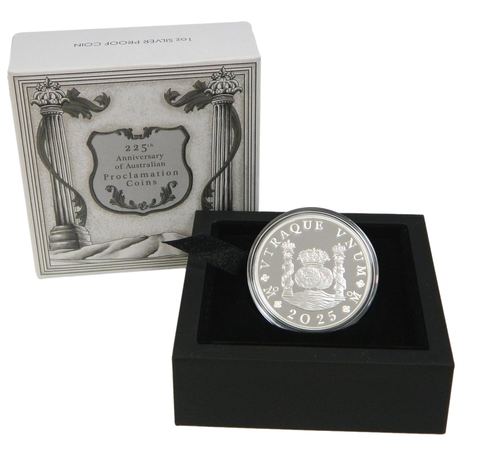 2025 - AUSTRALIA - DOLAR - ONZA PLATA - COLUMNARIO - PROCLAMACION - PLATA PROOF
