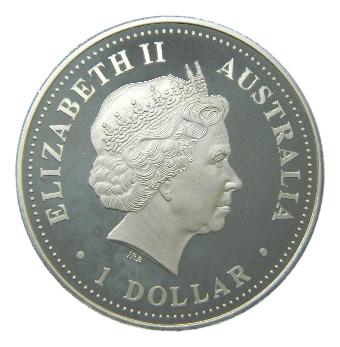 2001 - AUSTRALIA - DOLAR - SERPIENTE - ONZA PLATA PROOF