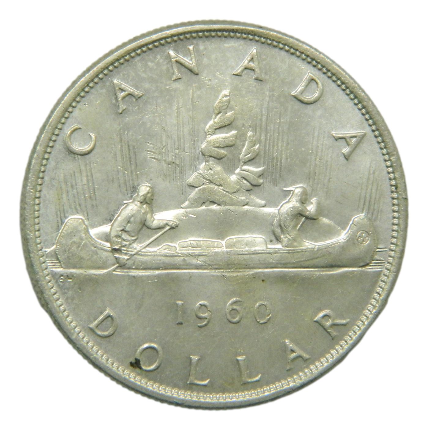 1960 - CANADA - DOLLAR - ELIZABETH II - PLATA