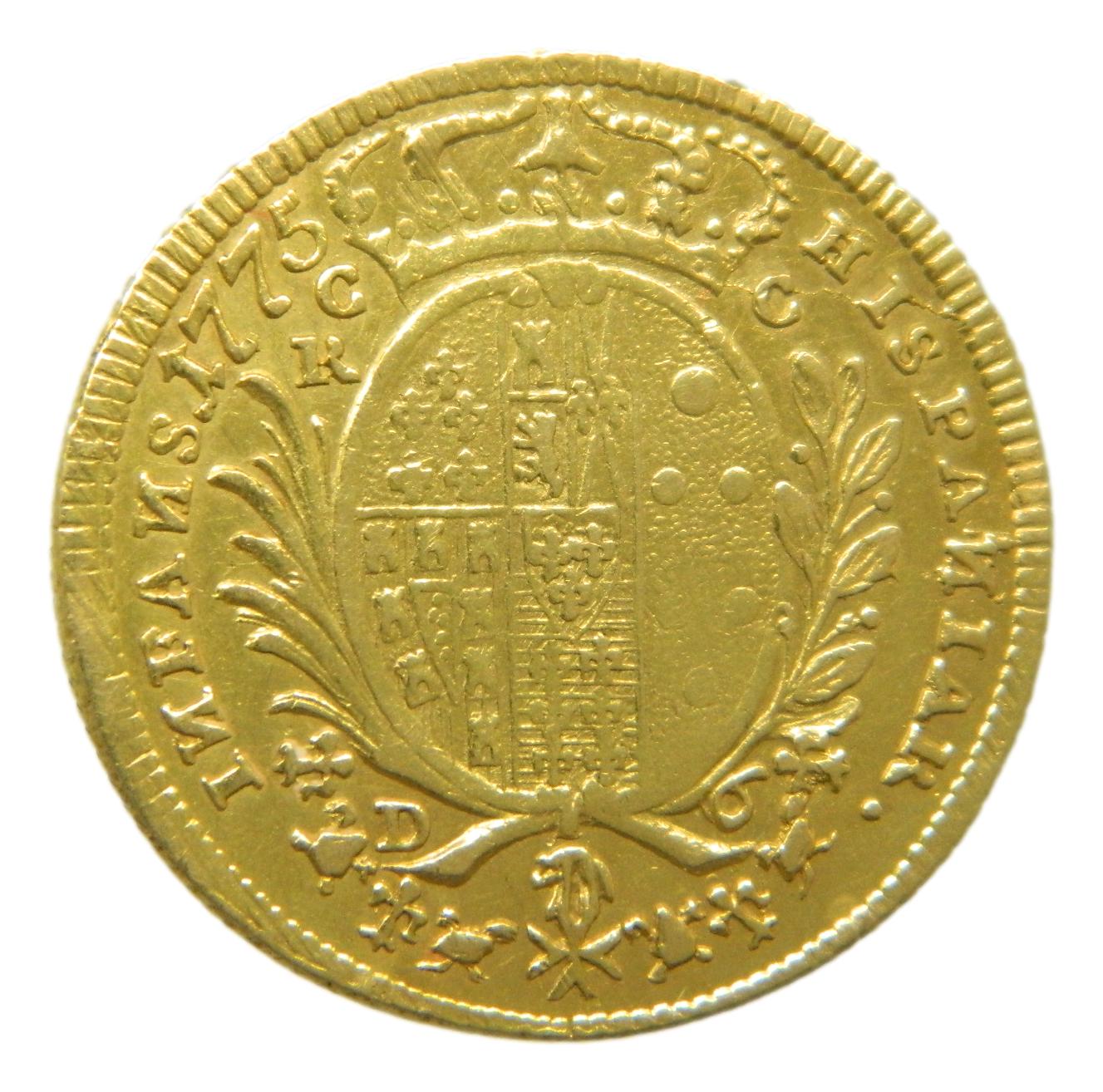 1775 - ITALIA - FERNANDO IV DE SICILIA - 6 DUCATI - NAPOLES - ORO